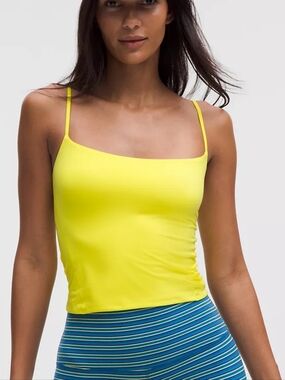 NWT Lululemon Nulu Spaghetti-Strap Adjustable Cami Daisy Glow Sz M $48 SOLD OUT